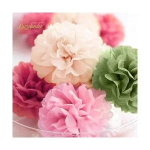 NICROLANDEE Decoraciones para fiestas de boda 16 pompones_6