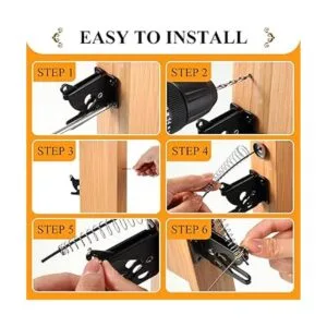 Pestillo de gravedad para puerta de autobloqueo de acero_5