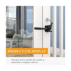 Pestillo de gravedad para puerta de autobloqueo de acero_3