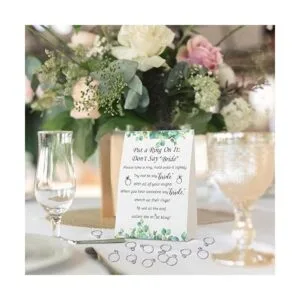 Juego de despedida de soltera con 50 anillos falsos_4