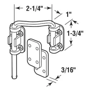 Defender Security U 10537 Cerradura de acero niquelado de_2