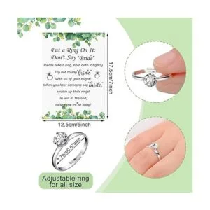 Juego de despedida de soltera con 50 anillos falsos_2