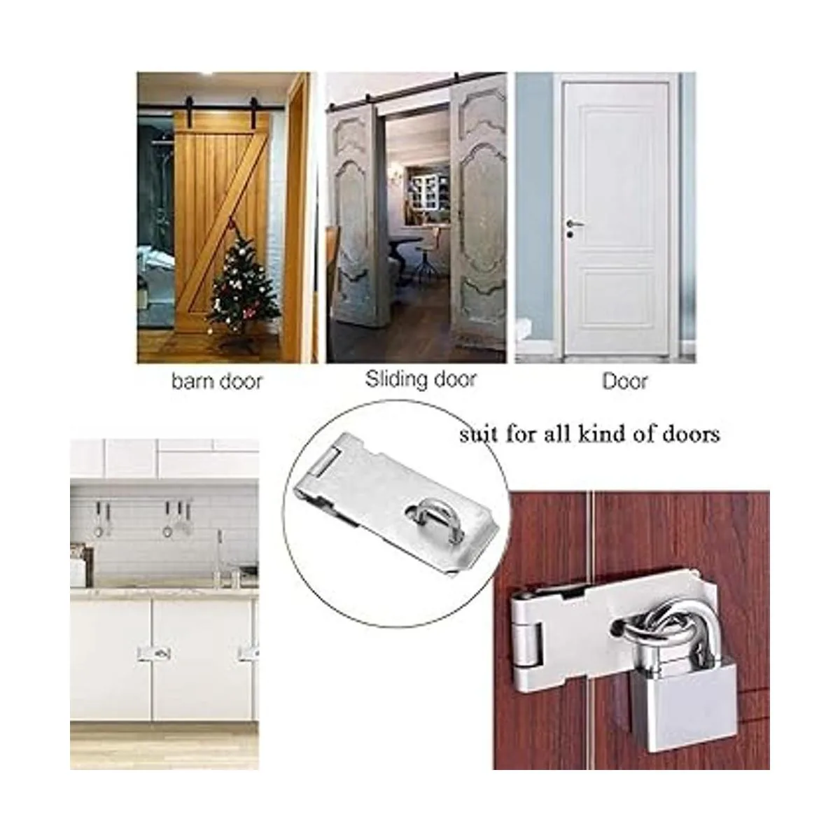 Cerraduras de puerta para candado 5.0 in acero_6