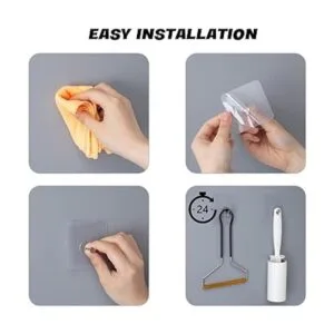 10 ganchos adhesivos de pared sin daños ganchos_4