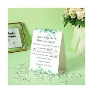 Juego de despedida de soltera con 50 anillos falsos_3