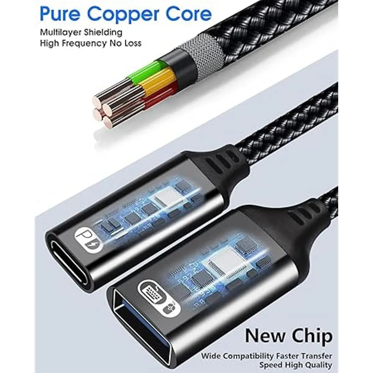 Adaptador USB C OTG USB C a USB hembra con PD 60W_4