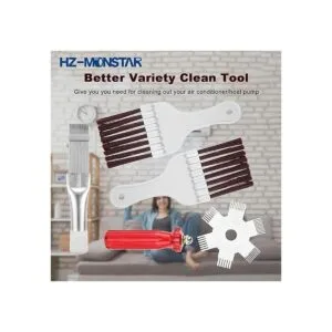 HZMONSTAR 4 cepillos de limpieza de aleta de condensador_4