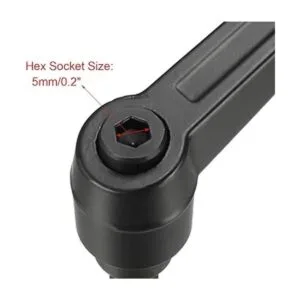 Uxcell Manijas de sujeción ajustables para rosca botón_4