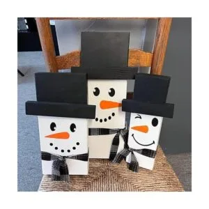 Plantillas de cara de muñeco de nieve de Navidad para_4