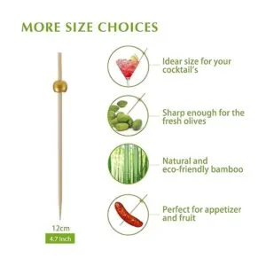 200 palillos de cóctel palillos de dientes de 4.7_6