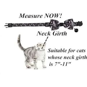 Halloween Cat Collar Bowtie Spooky Kitten Collar with_7