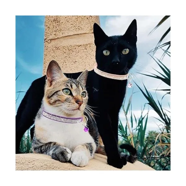 FLYSTAR Collar de gato con campana bonito collar de gato_5