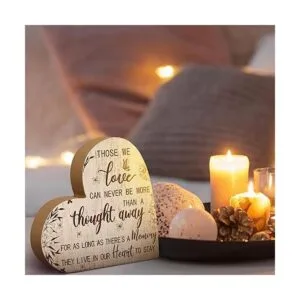 Placa decorativa con texto en inglés condolencia para la_2