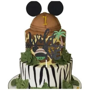 Mickey Safari Decoración de fiesta de primer cumpleaños_3