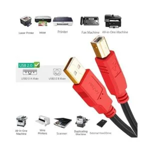 Hftywy Cable USB 2.0 para impresora macho a macho para_2