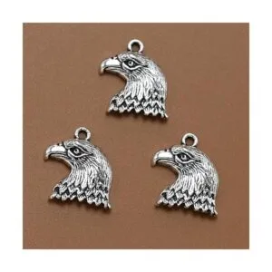 20pcs Delicada Aleación Cabeza guila Colgantes Encantos_6