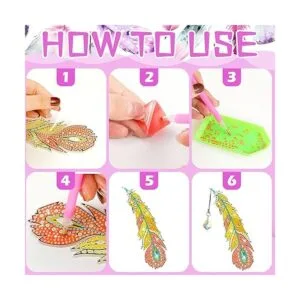 Glenmal 6 marcadores de arte de diamante 5D marcadores de_5