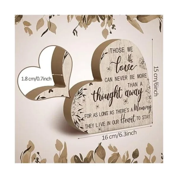 Placa decorativa con texto en inglés condolencia para la_3