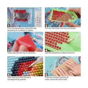 KEOOID Kits de pintura de diamantes de flores para adultos_7