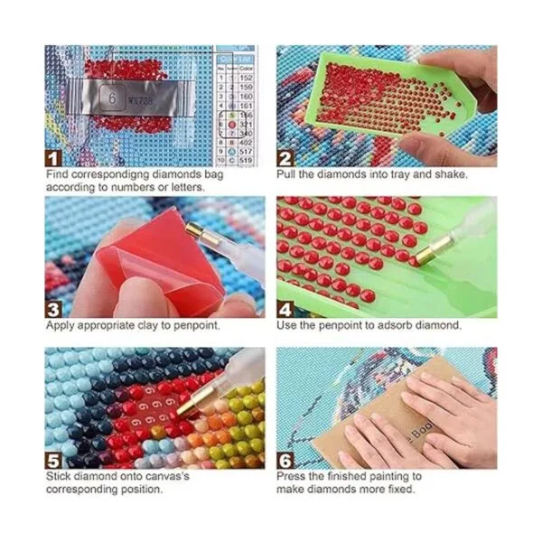 KEOOID Kits de pintura de diamantes de flores para adultos_7