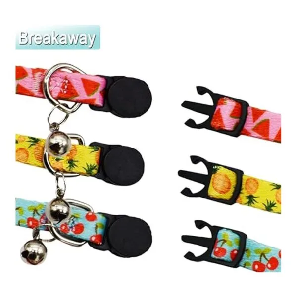 Collar de gato de frutas con campanilla de seguridad_4