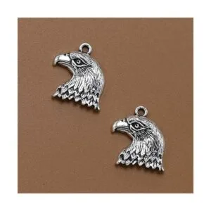 20pcs Delicada Aleación Cabeza guila Colgantes Encantos_4