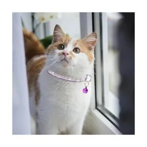 FLYSTAR Collar de gato con campana bonito collar de gato_7