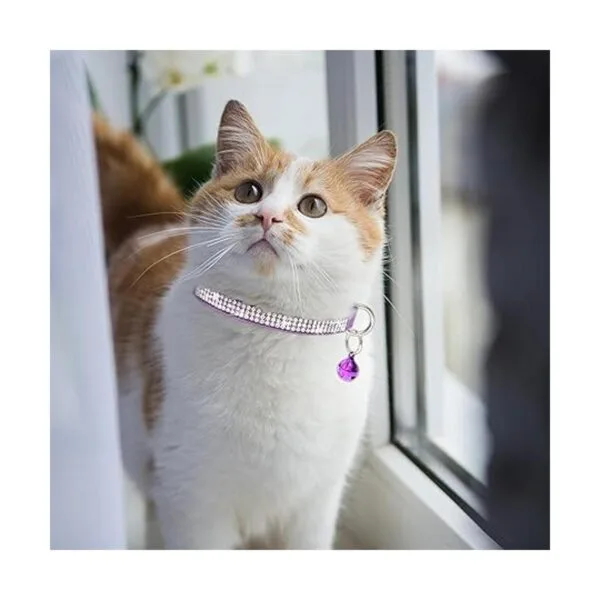 FLYSTAR Collar de gato con campana bonito collar de gato_7