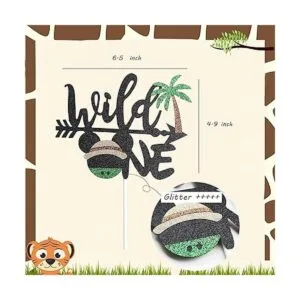 Mickey Safari Decoración de fiesta de primer cumpleaños_2