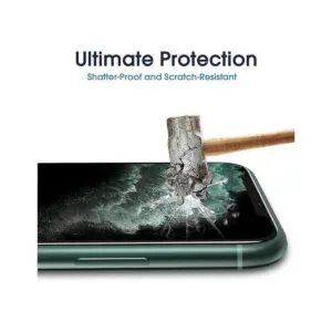 amFilm Paquete de 2 protectores de pantalla de vidrio_5