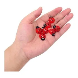 Honbay 50 cuentas pequeñas de resina con parte trasera_6