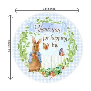 Pegatinas de regalo para fiestas de conejo de Peter Pop_2