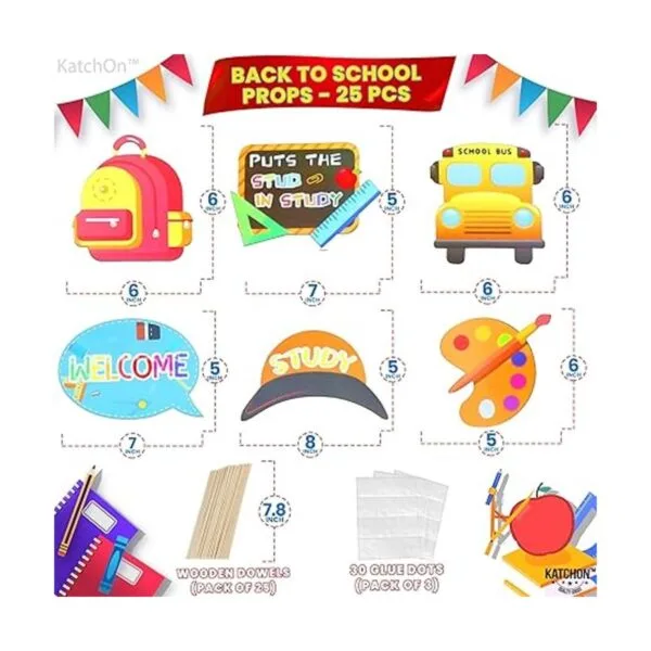 Apoyos para fotomatón de regreso a la escuela paquete de_4