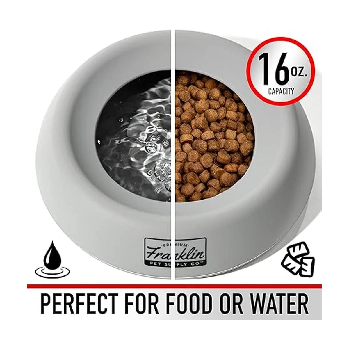 Franklin Sports Spill Proof Pet Bowl No Splash Travel_2