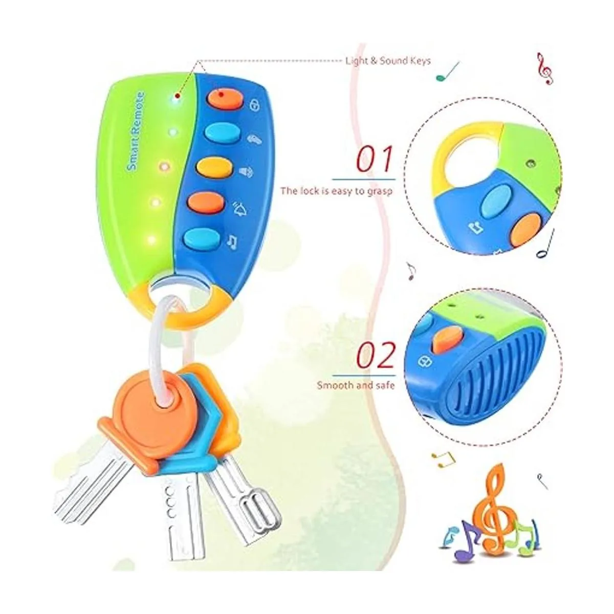 musical inteligente con llave remota automóvil_5
