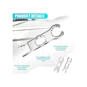 6 piezas de herramientas de conector de panel solar llave_7