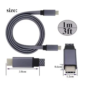 AAOTOKK Cable de extensión plano trenzado tipo C 3.1_2