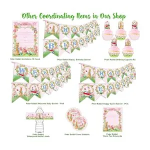 Pegatinas de regalo para fiestas de conejo de Peter Pop_4