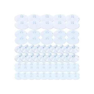 Keadic Juego de ventosas transparentes de goma de 5_1