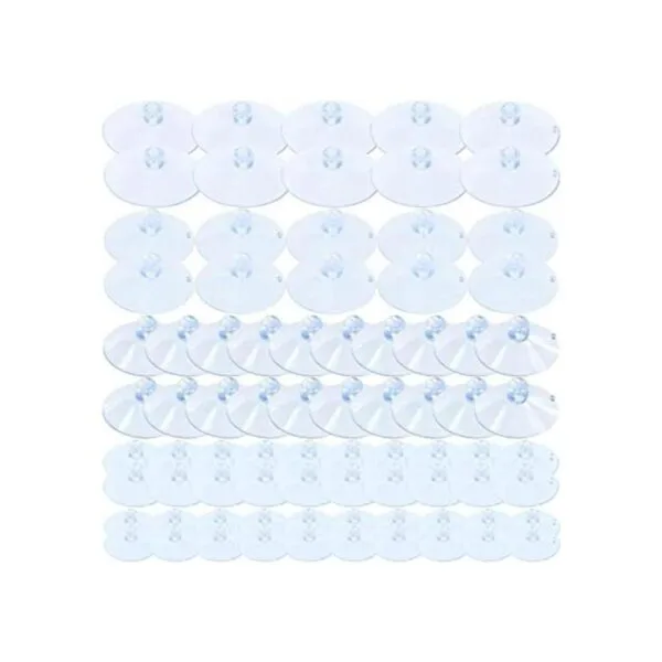 Keadic Juego de ventosas transparentes de goma de 5_1