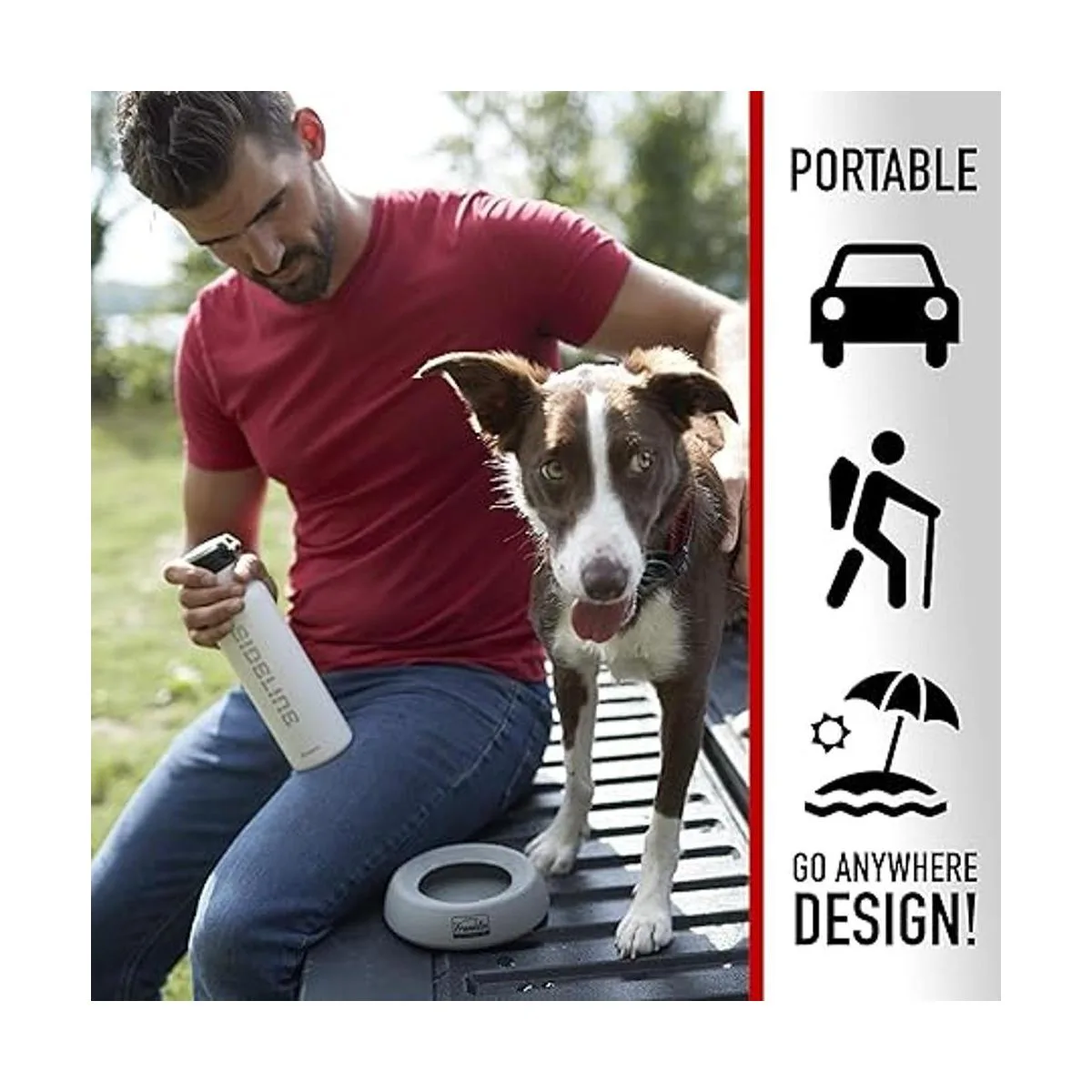 Franklin Sports Spill Proof Pet Bowl No Splash Travel_6