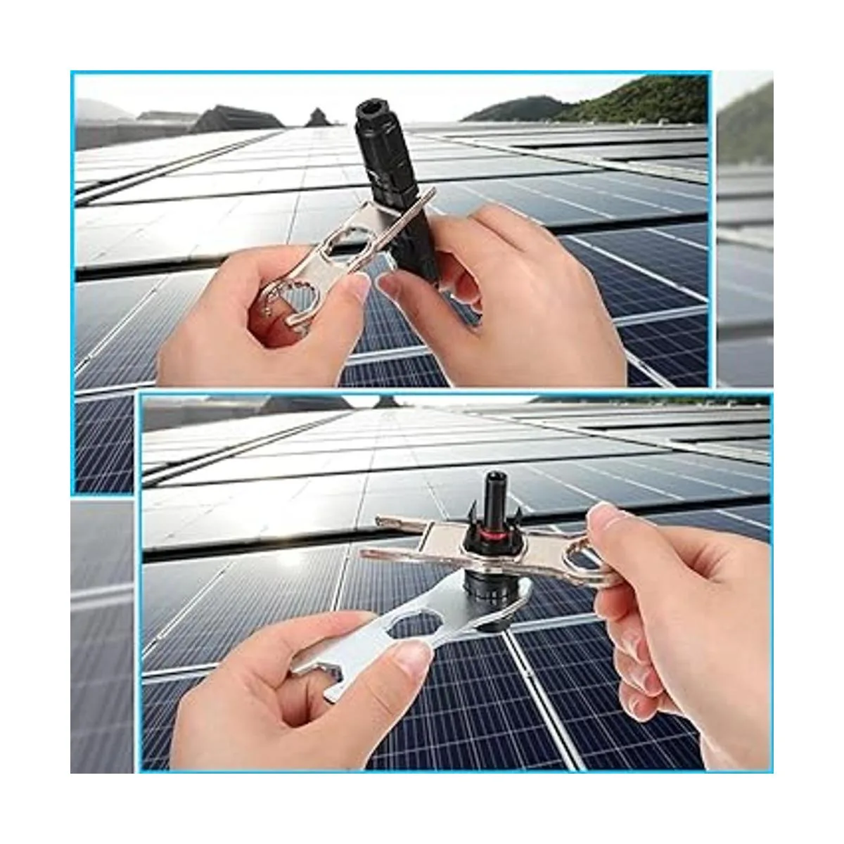 6 piezas de herramientas de conector de panel solar llave_3