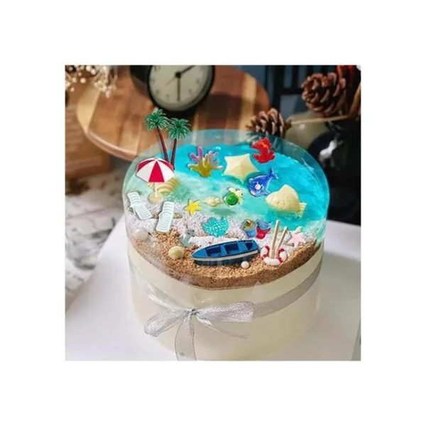 Juego de 21 piezas de decoración para pasteles de playa_7