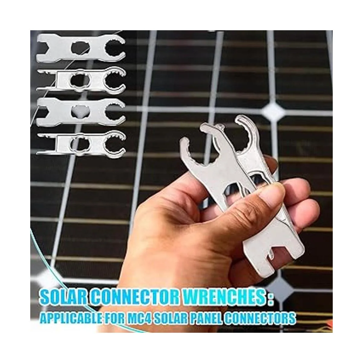 6 piezas de herramientas de conector de panel solar llave_4