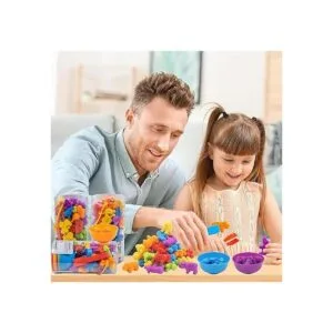 ABCaptain Juego de conteo de animales a juego con tazas de_2