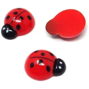 Honbay 50 cuentas pequeñas de resina con parte trasera_3