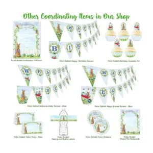 Pegatinas de regalo para fiestas de conejo de Peter Pop_3