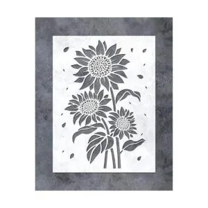 GSS Designs Plantilla de girasol 12 x 16 pulgadas_1
