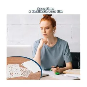 MWOOT Juego de 30 plantillas de diario mixtas plantilla_7