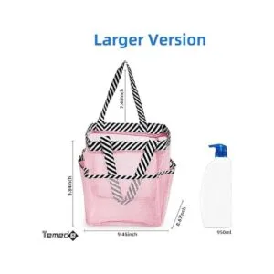 Temede Bolsa de malla para ducha cesta grande para ducha_2